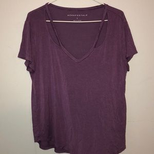 Purple Aeropostale tee